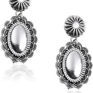 Rustic Couture's Western Earrings for Women Cowgirl Country Concho Dangling West